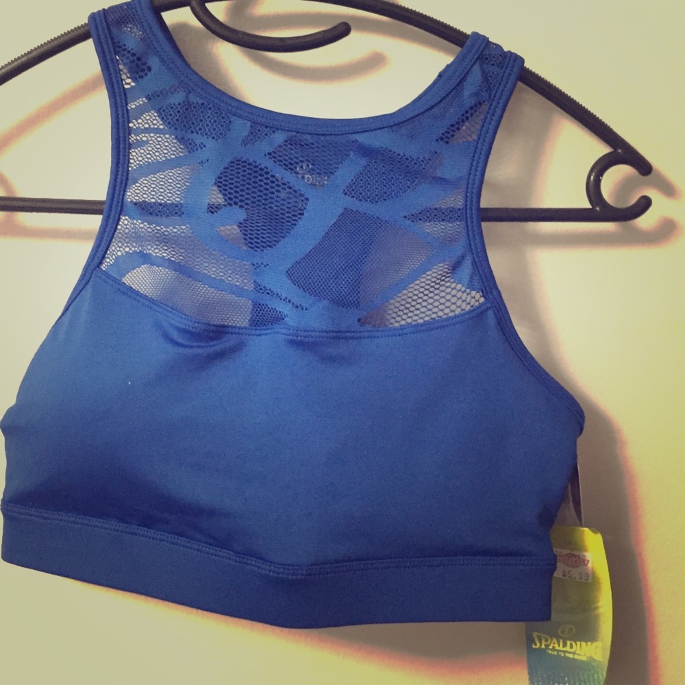 Spalding Sports Bra Blue/Medium